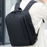 Expandable Business Waterproof Laptop Backpack With USB Port - Image 12