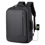 Expandable Business Waterproof Laptop Backpack With USB Port - Image 3