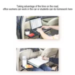Car Dining Table Rear Foldable Storage Rack Computer Stand - Image 8