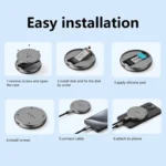 Blueendless M3N Magnetic M.2 2230 / 2242 NVMe SSD Enclosure 10Gbps Type-C USB3.1 SSD Case For Mobile Phone - Image 13