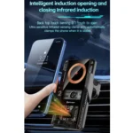 15W QI Protocol Wireless Car Charger Smart Induction Phone Holder - Image 5