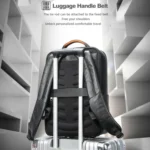 Bopai AL-61-122631B Large Capacity Cowhide Laptop Backpack With USB+Type-C Port - Image 7