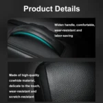 Bopai AL-61-122631B Large Capacity Cowhide Laptop Backpack With USB+Type-C Port - Image 9