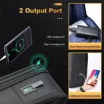 Bopai 61-19011 Large Capacity Waterproof Travel Laptop Backpack With USB+Type-C Port - Image 6