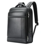 Bopai 61-120761 Large-capacity First-layer Cowhide Business Laptop Backpack With USB+Type-C Port