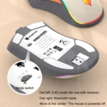 XUNSVFOX XYH52 Wireless Dual Mode Mouse Rechargeable And Silent Office Gaming Mouse - Image 6