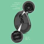 XUNSVFOX H5 Upright Vertical Dual Mode Mouse Rechargeable Wireless Business Office Mouse - Image 4