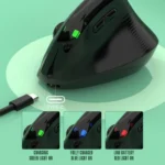XUNSVFOX H5 Upright Vertical Dual Mode Mouse Rechargeable Wireless Business Office Mouse - Image 5