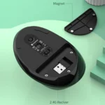 XUNSVFOX H5 Upright Vertical Dual Mode Mouse Rechargeable Wireless Business Office Mouse - Image 6