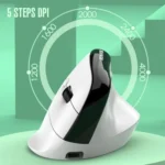 XUNSVFOX H5 Upright Vertical Dual Mode Mouse Rechargeable Wireless Business Office Mouse - Image 8