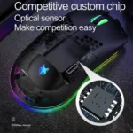 XUNSVFOX XYH80 Hollow Hole Rechargeable Wireless Gaming Mouse RGB Light Computer Office Mouse - Image 8