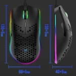 XUNSVFOX XYH90 Wired Hollow Hole Mouse RGB Illuminated Macro Programming Gaming Mouse - Image 2