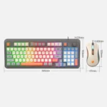 XUNSVFOX K820 Wired Gaming Mechanical Feeling 94 Keys Keyboard And Mouse Set - Image 3