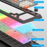 XUNSVFOX K820 Wired Gaming Mechanical Feeling 94 Keys Keyboard And Mouse Set - Image 8