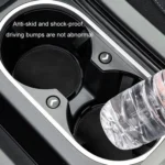 2pcs/ Set Car Suede Anti-Slip Water Coaster Car Interior Decoration - Image 3