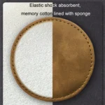2pcs/ Set Car Suede Anti-Slip Water Coaster Car Interior Decoration - Image 4