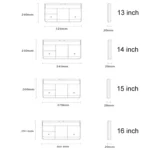 Multi-layer Waterproof and Shock-absorbing Laptop Sleeve Laptop Storage Bag - Image 3