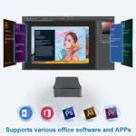 12th Intel Alderlake Dual HDMI+VGA Triple Display 4K HD Pocket Mini PC - Image 12