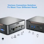 12th Intel Alderlake Dual HDMI+VGA Triple Display 4K HD Pocket Mini PC - Image 4