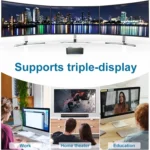 12th Intel Alderlake Dual HDMI+VGA Triple Display 4K HD Pocket Mini PC - Image 8