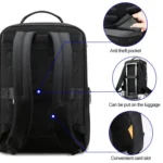 Bopai 61-18911 Large Capacity Waterproof Travel Laptop Backpack With USB+Type-C Port - Image 4