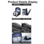 Bopai 61-18911 Large Capacity Waterproof Travel Laptop Backpack With USB+Type-C Port - Image 5