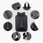 Multifunctional Waterproof Business Sports Laptop Backpack with USB Port - Image 7