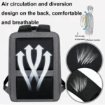 Multifunctional Waterproof Business Sports Laptop Backpack with USB Port - Image 8