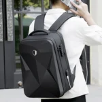 Password Lock Large Capacity Waterproof Laptop Backpack with USB Port - Image 11