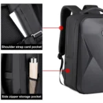 Password Lock Large Capacity Waterproof Laptop Backpack with USB Port - Image 7