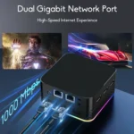 12th Alder Lake Dual Gigabit LAN+3 HDMI 4K HD Pocket Mini PC - Image 11