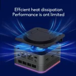 12th Alder Lake Dual Gigabit LAN+3 HDMI 4K HD Pocket Mini PC - Image 8