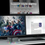 12th Alder Lake Dual Gigabit LAN+3 HDMI 4K HD Pocket Mini PC - Image 10