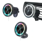 Magsafe 15W Magnetic Colorful Light Wireless Charging Mobile Phone Holder - Image 2