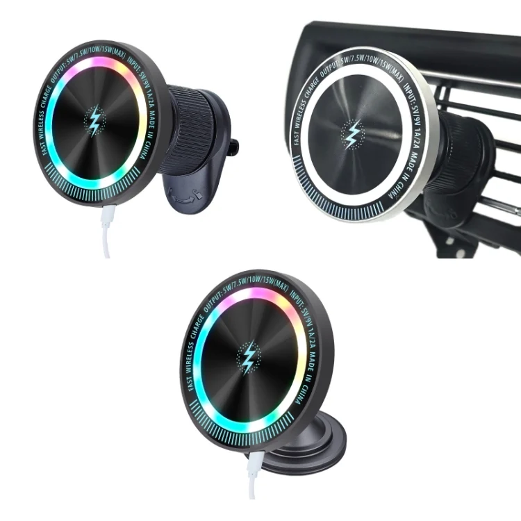 TBD06048127_B1.webp Magsafe 15W Magnetic Colorful Light Wireless Charging Mobile Phone Holder - Image 2