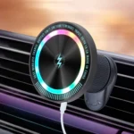 Magsafe 15W Magnetic Colorful Light Wireless Charging Mobile Phone Holder - Image 12