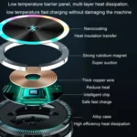 Magsafe 15W Magnetic Colorful Light Wireless Charging Mobile Phone Holder - Image 6