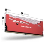 COOLMOON RA-2 Heatsink Cooler ARGB Colorful Flashing Memory Bank Cooling Radiator For PC Desktop Computer Accessories - Image 11