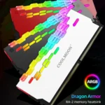 COOLMOON RA-2 Heatsink Cooler ARGB Colorful Flashing Memory Bank Cooling Radiator For PC Desktop Computer Accessories - Image 3