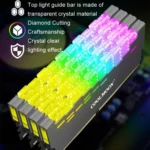 COOLMOON RA-2 Heatsink Cooler ARGB Colorful Flashing Memory Bank Cooling Radiator For PC Desktop Computer Accessories - Image 4