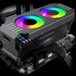 Desktop ARGB Memory Cooler PWM Temperature Control Dual Fan, For DDR / DDR2 / DDR3 / DDR4 / DDR5 - Image 2
