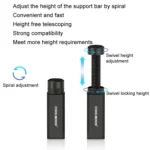 COOLMOON Graphics Card Stand Desktop Computer Graphics Card Vertical Top Support Bracket Screw Telescopic Support Rods - Image 8