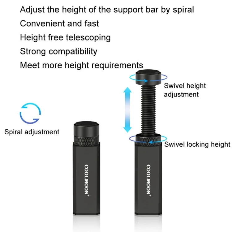 TBD06048189_B7.webp COOLMOON Graphics Card Stand Desktop Computer Graphics Card Vertical Top Support Bracket Screw Telescopic Support Rods - Image 8