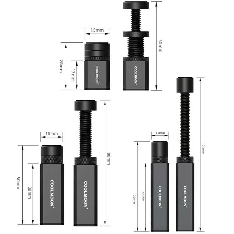 TBD06048189_B8.webp COOLMOON Graphics Card Stand Desktop Computer Graphics Card Vertical Top Support Bracket Screw Telescopic Support Rods - Image 9