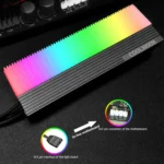 COOLMOON CM-M2A M.2 2280 Solid State Drive Cooler 5V ARGB Hard Drive Heatsink - Image 2