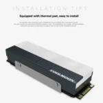 COOLMOON CM-M2A M.2 2280 Solid State Drive Cooler 5V ARGB Hard Drive Heatsink - Image 5