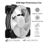 COOLMOON Frost Double Copper Tube CPU Fan Desktop PC Illuminated Silent AMD Air-Cooled Cooler - Image 5