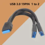 Computer Motherboard 19 Pin USB3.0 One To Two Extension Cable - Image 2