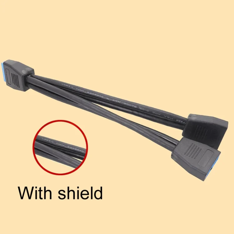 TBD06048259_B4.webp Computer Motherboard 19 Pin USB3.0 One To Two Extension Cable - Image 5