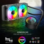COOLMOON CM-YM-240T Digital ARGB Lens Edition Integrated Water Cooling CPU Cooler Temperature Display CPU Fan - Image 2